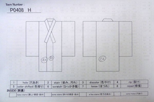 Photo13: P0408H Vintage Japanese kimono Red TSUMUGI pongee for women / Silk. Plaid Checks (Grade B) (13)