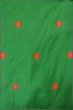 Photo1: Mint P0408J Vintage Japanese kimono Green TSUMUGI pongee for women / Silk. Tortoise-shell pattern(Hexagonal pattern) (Grade A) (1)