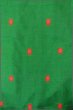 Photo4: Mint P0408J Vintage Japanese kimono Green TSUMUGI pongee for women / Silk. Tortoise-shell pattern(Hexagonal pattern) (Grade A) (4)