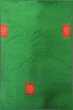 Photo7: Mint P0408J Vintage Japanese kimono Green TSUMUGI pongee for women / Silk. Tortoise-shell pattern(Hexagonal pattern) (Grade A) (7)