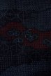 Photo6: Mint P0408K Vintage Japanese kimono Navy Blue TSUMUGI pongee for women / Silk. Flower (Grade A) (6)