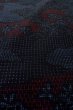 Photo10: Mint P0408K Vintage Japanese kimono Navy Blue TSUMUGI pongee for women / Silk. Flower (Grade A) (10)