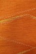 Photo7: P0408L Vintage Japanese kimono Orange TSUMUGI pongee for women / Silk. Butterfly (Grade B) (7)