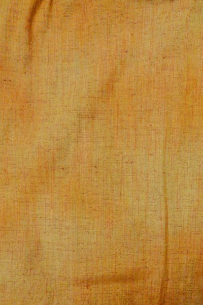 Photo1: P0408M Vintage Japanese kimono Brownish Orange TSUMUGI pongee for women / Silk. Stripes (Grade B) (1)