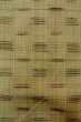 Photo5: P0408N Vintage Japanese kimono Greenish Beige TSUMUGI pongee for women / Silk. Plaid Checks (Grade C) (5)