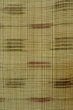 Photo7: P0408N Vintage Japanese kimono Greenish Beige TSUMUGI pongee for women / Silk. Plaid Checks (Grade C) (7)
