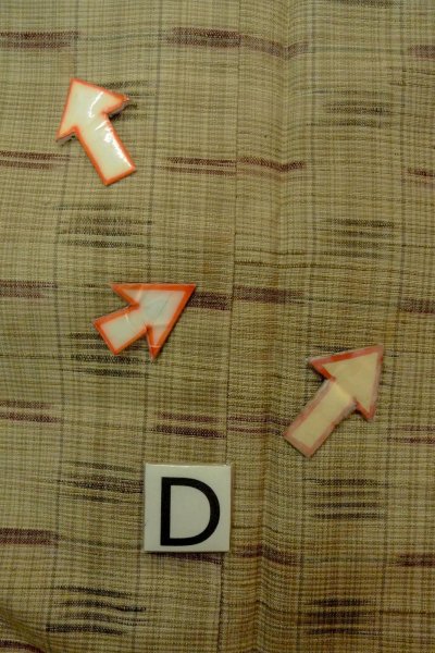 Photo17: P0408N Vintage Japanese kimono Greenish Beige TSUMUGI pongee for women / Silk. Plaid Checks (Grade C) (17)