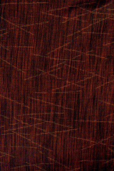 Photo1: P0408O Vintage Japanese kimono Dark Red TSUMUGI pongee for women / Silk. Stripes (Grade B) (1)