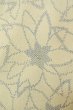 Photo5: P0408P Vintage Japanese kimono White ORI woven for women / Silk. Flower (Grade C) (5)
