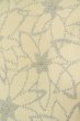 Photo7: P0408P Vintage Japanese kimono White ORI woven for women / Silk. Flower (Grade C) (7)