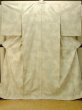 Photo2: P0408Q Vintage Japanese kimono Pale Ivory YUUKI-TSUMUGI for women / Silk. Butterfly (Grade C) (2)