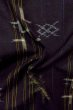 Photo11: Mint P0408R Vintage Japanese kimono Dark Indigo Blue RYUKYU-TSUMUGI for women / Silk. MOMIJI maple leaf (Grade A+) (11)