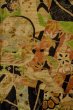 Photo1: Mint P0408S Vintage Japanese kimono Black TSUMUGI pongee for women / Silk. KIRI paulownia (Grade A) (1)