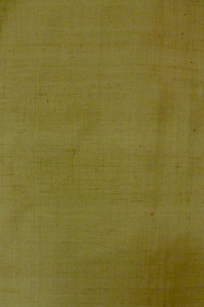 Photo1: P0408W Vintage Japanese kimono Grayish Green TSUMUGI pongee for women / Silk. (Grade B) (1)