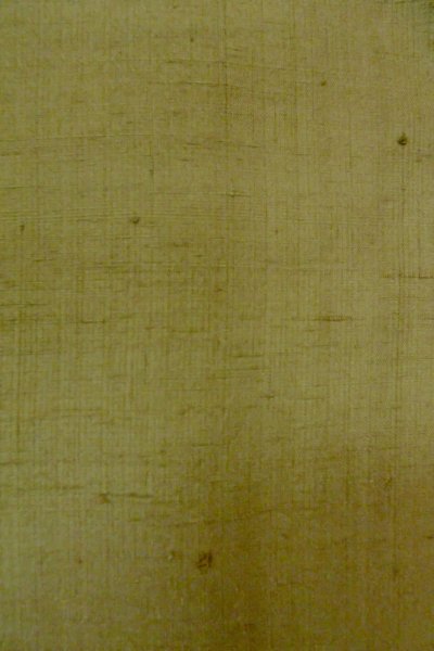 Photo6: P0408W Vintage Japanese kimono Grayish Green TSUMUGI pongee for women / Silk. (Grade B) (6)