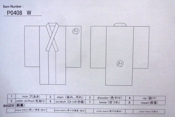 Photo12: P0408W Vintage Japanese kimono Grayish Green TSUMUGI pongee for women / Silk. (Grade B) (12)