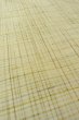 Photo9: P0408X Vintage Japanese kimono Light Greenish Ivory TSUMUGI pongee for women / Silk. Plaid Checks (Grade B) (9)