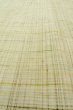 Photo10: P0408X Vintage Japanese kimono Light Greenish Ivory TSUMUGI pongee for women / Silk. Plaid Checks (Grade B) (10)