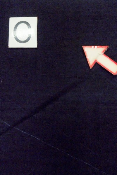 Photo14: P0408Y Vintage Japanese kimono Dark Navy Blue TSUMUGI pongee for women / Silk. Butterfly (Grade B) (14)