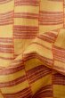 Photo11: P0408Z Vintage Japanese kimono Light Yellowish Golden Yellow TSUMUGI pongee for women / Silk. Line (Grade A) (11)
