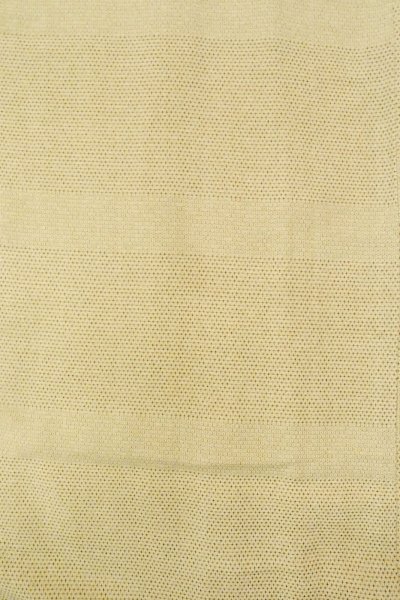 Photo4: P0409A Vintage Japanese kimono Light Beige ORI woven for women / Silk. Tortoise-shell pattern(Hexagonal pattern) (Grade C) (4)