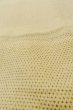 Photo5: P0409A Vintage Japanese kimono Light Beige ORI woven for women / Silk. Tortoise-shell pattern(Hexagonal pattern) (Grade C) (5)