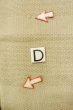 Photo14: P0409A Vintage Japanese kimono Light Beige ORI woven for women / Silk. Tortoise-shell pattern(Hexagonal pattern) (Grade C) (14)