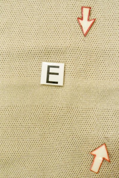 Photo15: P0409A Vintage Japanese kimono Light Beige ORI woven for women / Silk. Tortoise-shell pattern(Hexagonal pattern) (Grade C) (15)