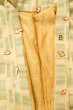 Photo16: P0409B Vintage Japanese kimono Light Ivory SHIOZAWA-TSUMUGI for women / Silk. Quadrangle (Grade B) (16)
