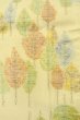 Photo7: P0409E Vintage Japanese kimono Ivory TSUMUGI pongee for women / Silk. Tree (Grade B) (7)