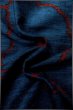 Photo11: P0409H Vintage Japanese kimono Navy Blue TSUMUGI pongee for women / Silk. Chrysanthemum (Grade B) (11)