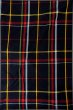 Photo4: Mint P0409J Vintage Japanese kimono Black TSUMUGI pongee for women / Silk. Plaid Checks (Grade A) (4)