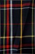 Photo6: Mint P0409J Vintage Japanese kimono Black TSUMUGI pongee for women / Silk. Plaid Checks (Grade A) (6)