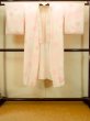 Photo2: P0421A Vintage Japanese kimono Pale Pink JUBAN undergarment for women / Silk. Gradation, Based woven pattern: Cloud, KUMIHIMO rope with tassels, Folding fan (Grade C) (2)