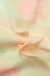 Photo11: P0421A Vintage Japanese kimono Pale Pink JUBAN undergarment for women / Silk. Gradation, Based woven pattern: Cloud, KUMIHIMO rope with tassels, Folding fan (Grade C) (11)