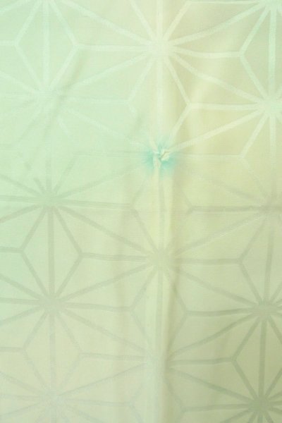 Photo5: P0421B Vintage Japanese kimono Pale Light Blue JUBAN undergarment for women / Silk. Gradation (Grade C) (5)