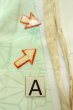 Photo14: P0421B Vintage Japanese kimono Pale Light Blue JUBAN undergarment for women / Silk. Gradation (Grade C) (14)