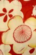 Photo5: P0421C Vintage Japanese kimono Red JUBAN undergarment for women / Silk. UME plum bloom (Grade C) (5)