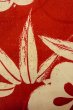 Photo6: P0421C Vintage Japanese kimono Red JUBAN undergarment for women / Silk. UME plum bloom (Grade C) (6)