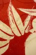 Photo9: P0421C Vintage Japanese kimono Red JUBAN undergarment for women / Silk. UME plum bloom (Grade C) (9)