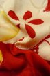 Photo11: P0421C Vintage Japanese kimono Red JUBAN undergarment for women / Silk. UME plum bloom (Grade C) (11)