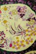 Photo6: P0421D Antique Japanese kimono Dark Green JUBAN undergarment for women / Silk. Peony (Grade D) (6)