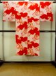 Photo3: P0421E Vintage Japanese kimono Light Pink JUBAN undergarment for women / Silk. SAKURA cherry blossom (Grade C) (3)