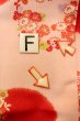 Photo19: P0421E Vintage Japanese kimono Light Pink JUBAN undergarment for women / Silk. SAKURA cherry blossom (Grade C) (19)