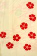 Photo1: P0421F Vintage Japanese kimono Pale Pink JUBAN undergarment for women / Silk. Grass, Fringed pink pattern (Grade D) (1)