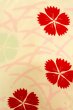 Photo5: P0421F Vintage Japanese kimono Pale Pink JUBAN undergarment for women / Silk. Grass, Fringed pink pattern (Grade D) (5)