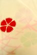 Photo6: P0421F Vintage Japanese kimono Pale Pink JUBAN undergarment for women / Silk. Grass, Fringed pink pattern (Grade D) (6)
