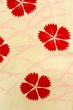 Photo7: P0421F Vintage Japanese kimono Pale Pink JUBAN undergarment for women / Silk. Grass, Fringed pink pattern (Grade D) (7)