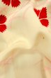 Photo11: P0421F Vintage Japanese kimono Pale Pink JUBAN undergarment for women / Silk. Grass, Fringed pink pattern (Grade D) (11)
