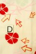Photo17: P0421F Vintage Japanese kimono Pale Pink JUBAN undergarment for women / Silk. Grass, Fringed pink pattern (Grade D) (17)